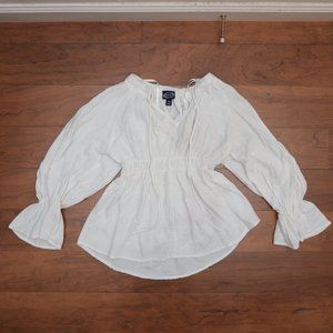 Scoop Stretch Blouse White Size 4 - 6